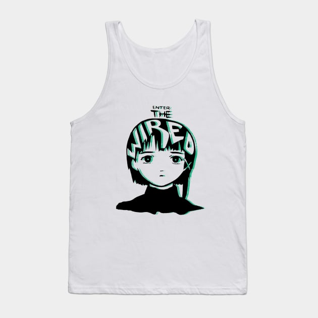 Serial Experiments Lain - Enter the Wired Tank Top by usernamae